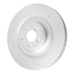 Jaguar XKR Brake Rotor (1) - Left Front - R1 Concepts - GeoSPEC Slotted - `08-`09